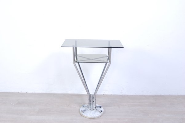 Console Table in Steel and Marble, 1970s-XSG-1358020