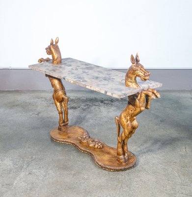 Console Table with Base with Horse Sculptures, 1890s-OJE-1764166