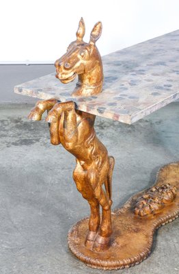 Console Table with Base with Horse Sculptures, 1890s-OJE-1764166