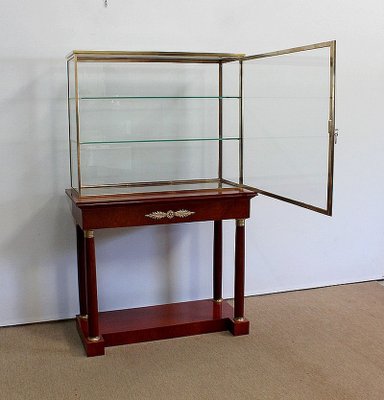 Console with Showcase Cabinet, Early 1900s-RVK-1010160