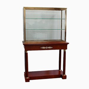 Console with Showcase Cabinet, Early 1900s-RVK-1010160