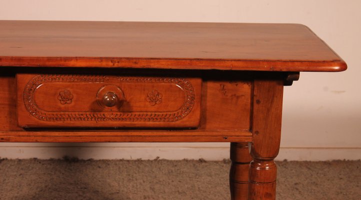 Console with Two Drawers in Cherry Wood, 18th Century-HPU-2022807