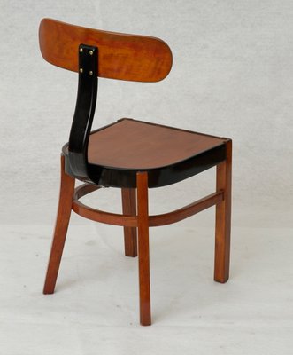 Constructivist Bentwood Back-Sprung Mod. No. 401 Chair by Jozsef Heisler, Hungary, 1930s-HWV-926267