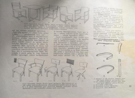 Constructivist Chair by Josef Heisler, Hungary, 1930s-HWV-924137