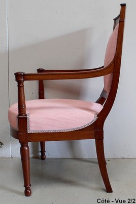 Consulate Period Mahogany Armchairs, Early 19th Century, Set of 2-RVK-930740