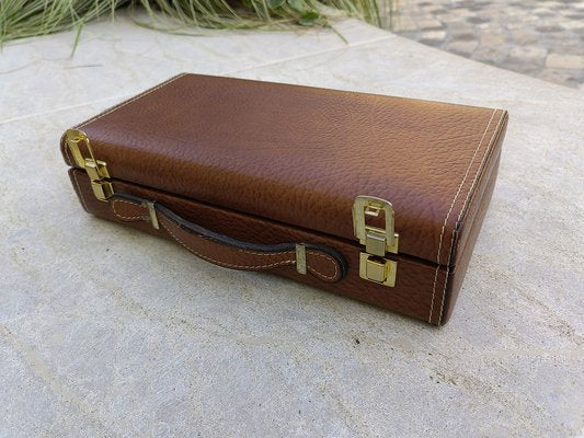 Container Box in Leather, 1950s-ZFY-1756375