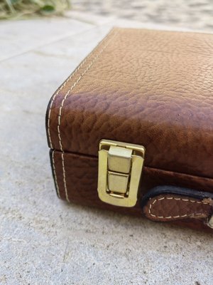 Container Box in Leather, 1950s-ZFY-1756375