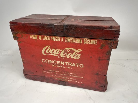 Container Concentrated Mixing Coca Cola in Wood, 1960s-GKM-1807268