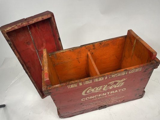 Container Concentrated Mixing Coca Cola in Wood, 1960s-GKM-1807268