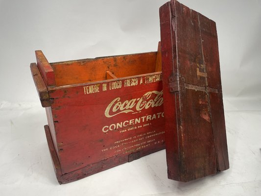 Container Concentrated Mixing Coca Cola in Wood, 1960s-GKM-1807268