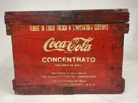 Container Concentrated Mixing Coca Cola in Wood, 1960s-GKM-1807268