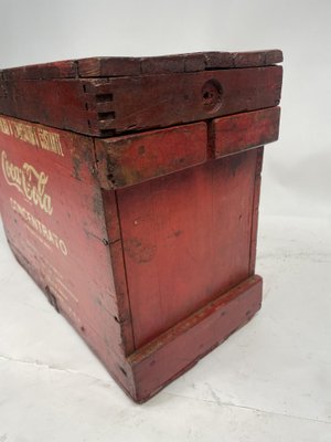 Container Concentrated Mixing Coca Cola in Wood, 1960s-GKM-1807268