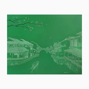 Contemporary Chinese Painting by Jia Yuan-Hua, Xitang Water Town, 2015-CHG-1009229