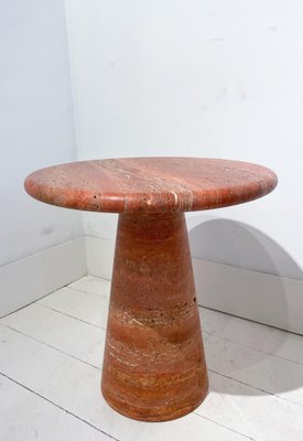 Contemporary Italian Side Tables in Red Travertine, Set of 2-FGA-1270630