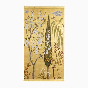 Contemporary Painted Canvas of Birds and Trees-CEJ-1065980