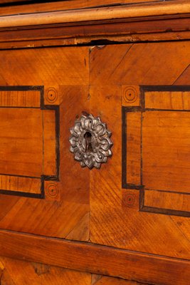 Copf Style Inlaid Cherrywood Secretaire Cabinet, 1800s-ABO-1440481