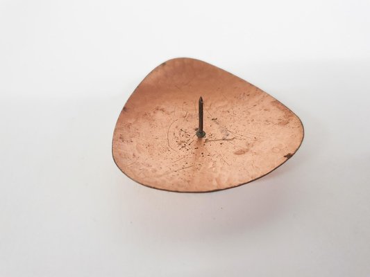 Copper and Brass Candle Holders, Denmark, 1960s, Set of 8-ZO-1067857