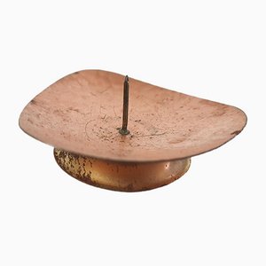 Copper and Brass Candle Holders, Denmark, 1960s, Set of 8-ZO-1067857