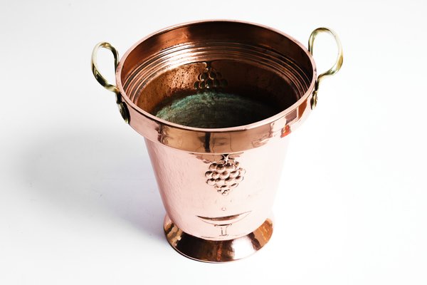 Copper and Brass Champagne Cooler, Vienna, Austria, 1930s-SPD-1754331