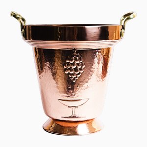 Copper and Brass Champagne Cooler, Vienna, Austria, 1930s-SPD-1754331