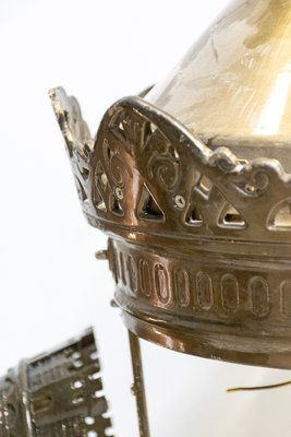 Copper and Brass City of Paris Lanterns, 1970s, Set of 5-LA-1359769