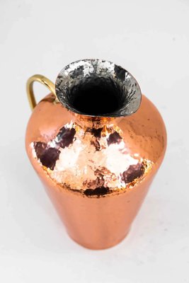 Copper and Brass Hammered Jug, 1950s-SPD-1366633