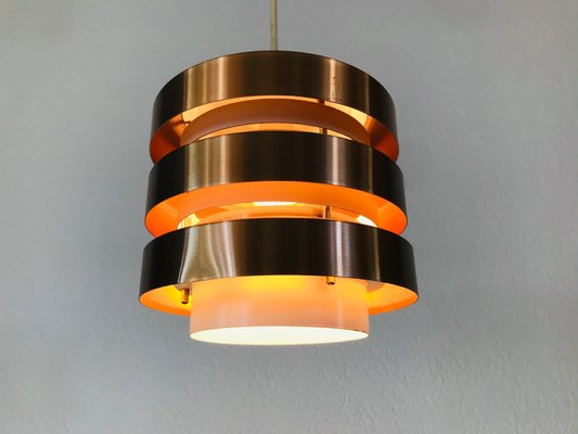 Copper and Metal Pendant Lamp from GDR, 1960s-PUK-617871