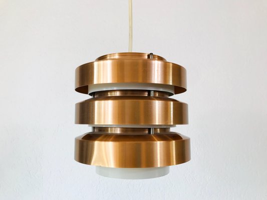 Copper and Metal Pendant Lamp from GDR, 1960s-PUK-617871