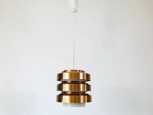 Copper and Metal Pendant Lamp from GDR, 1960s-PUK-617871