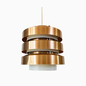 Copper and Metal Pendant Lamp from GDR, 1960s-PUK-617871