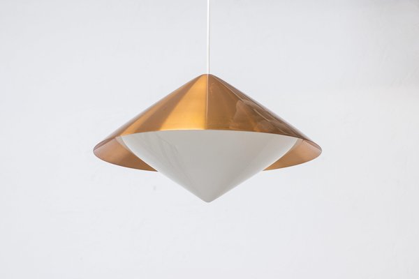 Copper Ceiling Lamp by Svea Winkler for Orno, 1960s-KO-635281