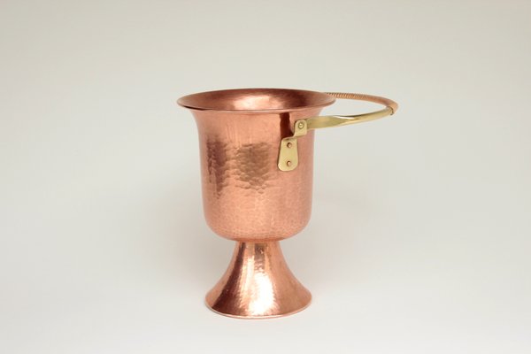 Copper Champagne Cooler from Eugen Zint, 1960s-DUM-2027121