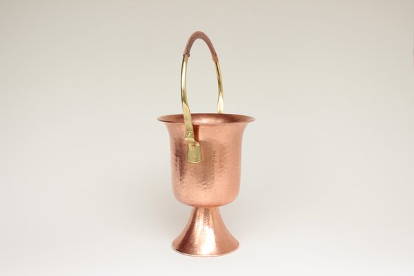 Copper Champagne Cooler from Eugen Zint, 1960s-DUM-2027121