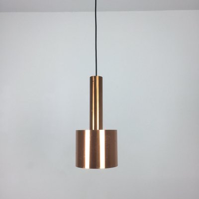 Copper Club Hanging Light by Jo Hammerborg for Fog & Mørup, Denmark, 1963, Set of 2-QZ-1153034