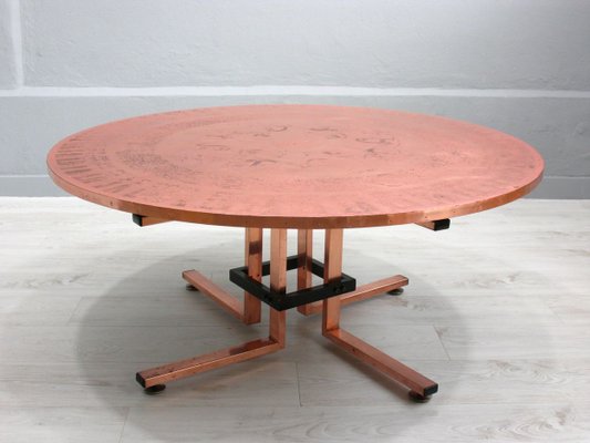 Copper Coffee Table, 1970s-WVA-623602