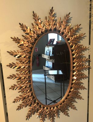 Copper Mirror wth Floral Details-TEP-1234548