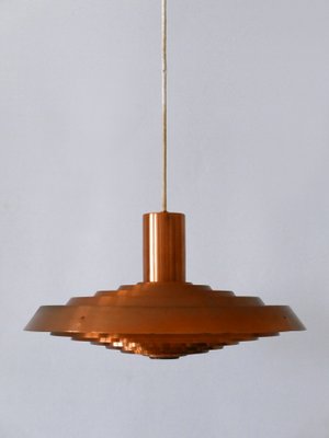 Copper Plate Pendant Lamp by Poul Henningsen for Louis Poulsen, Denmark, 1958-WPT-2016330