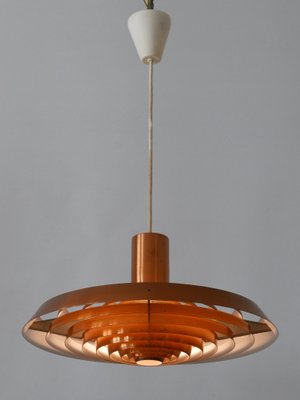 Copper Plate Pendant Lamp by Poul Henningsen for Louis Poulsen, Denmark, 1958-WPT-2016330