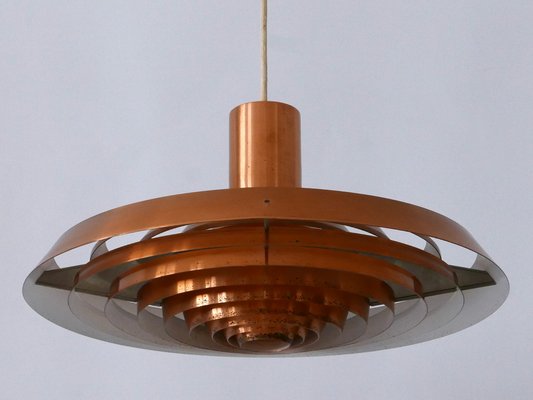 Copper Plate Pendant Lamp by Poul Henningsen for Louis Poulsen, Denmark, 1958-WPT-2016330