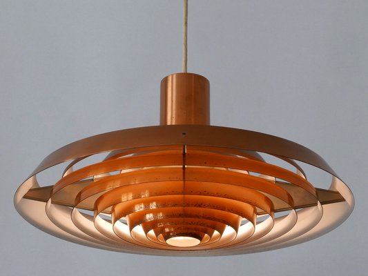 Copper Plate Pendant Lamp by Poul Henningsen for Louis Poulsen, Denmark, 1958-WPT-2016330