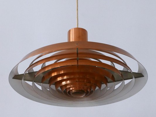 Copper Plate Pendant Lamp by Poul Henningsen for Louis Poulsen, Denmark, 1958-WPT-2016330