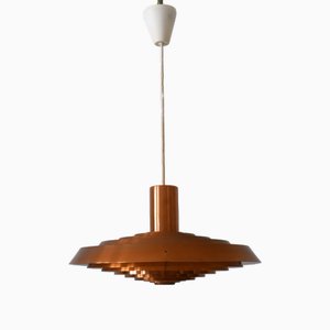 Copper Plate Pendant Lamp by Poul Henningsen for Louis Poulsen, Denmark, 1958-WPT-2016330