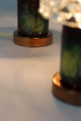 Copper Table Lamps from Kamenicky Senov, 1970s, Set of 2-WVS-2022672