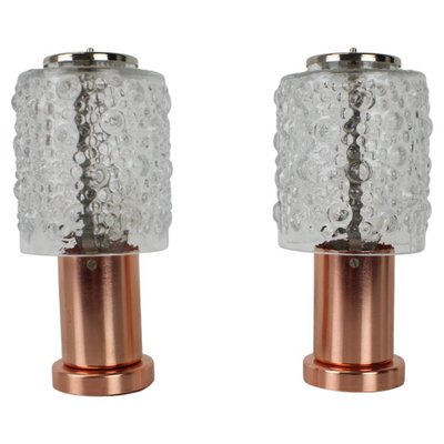 Copper Table Lamps from Kamenický Šenov, Czechoslovakia, 1970s, Set of 2-TZ-1264751