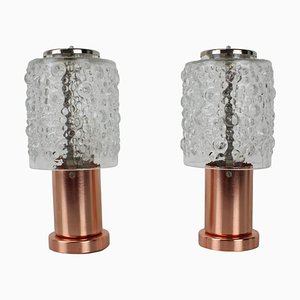 Copper Table Lamps from Kamenický Šenov, Czechoslovakia, 1970s, Set of 2-TZ-1264751