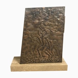 Copper & Travertine Book Holder-HQI-1125365