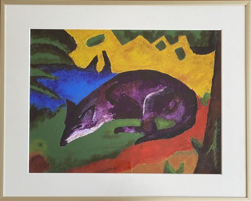 Cora De Groot, Fox, Gouache on Paper, 1970s, Framed-CJU-1824388