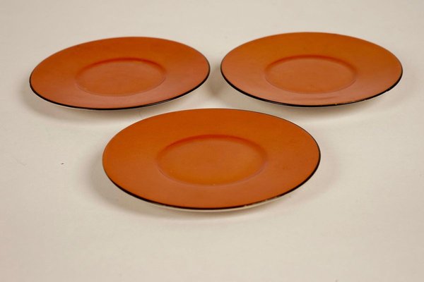 Coral Mocha Set in the Style of Dorothy Draper from Carlsbad, 1930s, Set of 9-BAF-763558