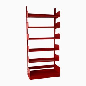 Coral Red Congress Bookcase by Lips Vago, 1968-MOH-1813797