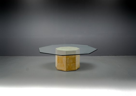 Cork and Glass Coffee Table, Germany, 1970s-VLO-1594219